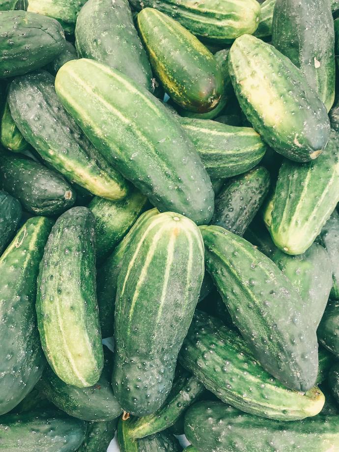 green cucumbers